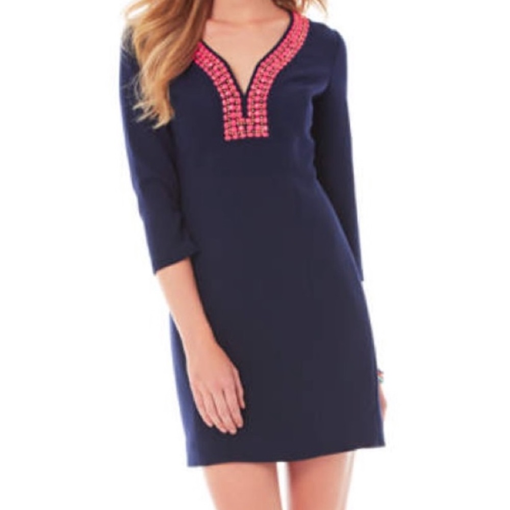Lilly Pulitzer Bennett Beaded Shift Dress